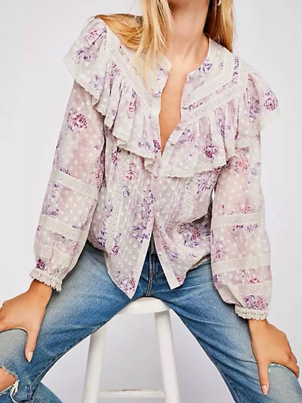 LoveShackFancy SILK Blouse